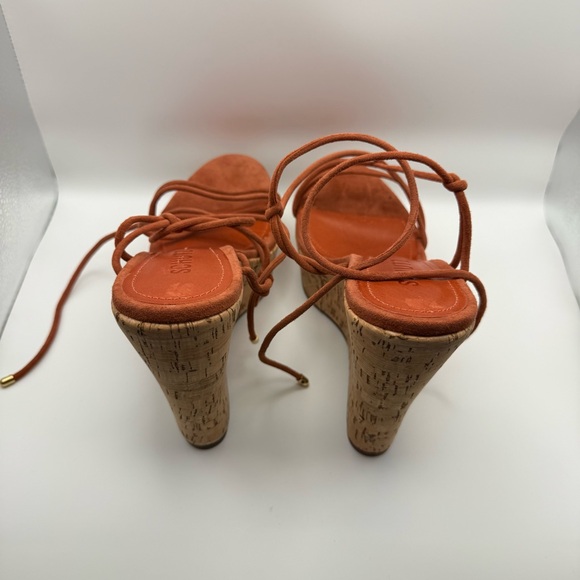 SCHUTZ Calabria Wedge Heels in Sunset Ochre | LIKE NEW - Picture 7 of 11